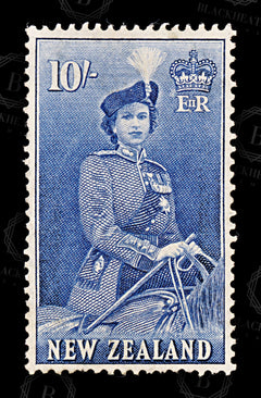8825: New Zealand SG736 10s Ultramarine 1954 Sc#301 Mi345 Mint MH C£50, view 3