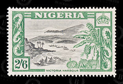 8829: Nigeria SG77 2s6d Green & Black 1953 Sc#88 Mi80 Mint MVLH C£20, view 3