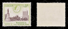 8831: Rhodesia & Nyasaland SG29 5s Brown & Green 1959 Sc#169 Mi31 Mint MVLH C£16, view 2