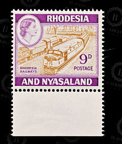 8833: Rhodesia & Nyasaland SG24a 9d Purple & Brown 1962 Sc#164A Mi26 Mint MNH C£12, view 3