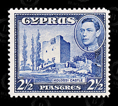 8836: Cyprus SG156 2½pi Blue & Violet 1938 Sc#148 Mi145 Mint MH C£42, view 3