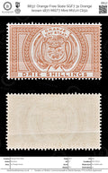 8837: Orange Free State SGF7 3s Orange brown 1877 MiST7 Mint MVLH C£50