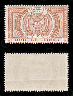 8837: Orange Free State SGF7 3s Orange brown 1877 MiST7 Mint MVLH C£50, view 2