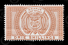 8837: Orange Free State SGF7 3s Orange brown 1877 MiST7 Mint MVLH C£50, view 3