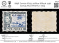 8838: Gambia SG153 2d Blue & Black 1938 Sc#135 Mi127 Mint MLH C£15