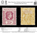 8841: Mauritius SG259 25c Brown purple 1938 Sc#218a Mint MH C£23