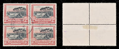 8843: South Africa SG35a 3d Red & Black. Block of 4 1930 Sc#27c Mi31C-32C Used C£170, view 2