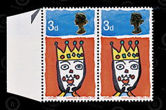 8844: GB SG713c 3d Missing T 1966 Mint MNH C£25, view 3