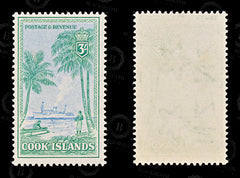 8849: Cook Islands SG159 3s Blue & Blue Green 1949 Sc#140 Mi87 Mint MNH C£28, view 2