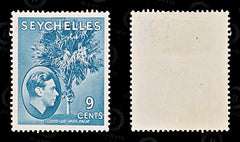8852: Seychelles SG138a 9c Grey blue 1941 Sc#131a Mint MLH C£38, view 2