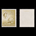 8856: Seychelles SG186 2.25R Olive brown 1954 Sc#188 Mi186 Mint MLH C£11