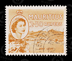 8859: Mauritius SG304 2.50R Orange 1954 Sc#263 Mi255 Used C£10, view 3