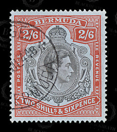 8860: Bermuda SG117 2s6d Red & Black 1938 Mi112a Used C£15, view 3