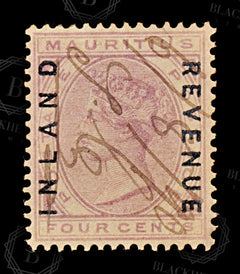 8862: Mauritius SGR2 4c Lilac 1889 MiS2 Used C£15, view 3