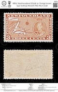 8864: Newfoundland SG258 3c Orange brown 1937 Sc#234 Mi222IA Mint MLH C£38