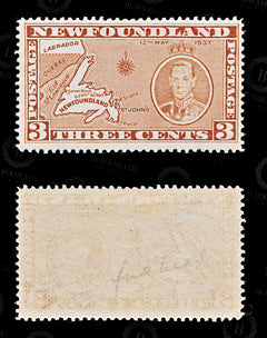 8864: Newfoundland SG258 3c Orange brown 1937 Sc#234 Mi222IA Mint MLH C£38, view 2