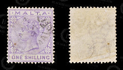 8866: Malta SG28 1s Violet 1885 Sc#13 Mi9a Used C£12, view 2