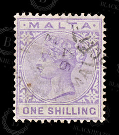 8866: Malta SG28 1s Violet 1885 Sc#13 Mi9a Used C£12, view 3