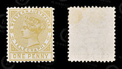 8867: Western Australia SGT1 1d Bistre 1879 Sc#AR1 MiT1A Mint MH C£110, view 2