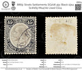 8869: Straits Settlements SG208 45c Black 1914 Sc#169 Mi147xb Used C£24