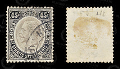 8869: Straits Settlements SG208 45c Black 1914 Sc#169 Mi147xb Used C£24, view 2