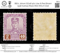 8871: Johore SG118 40c Lilac & Red Brown 1936 Sc#115 Mi100 Mint MVLH C£16