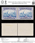 8878: South Africa SG58 2x 2d Blue & Violet 1938 Mi81-82 Mint MLH C£75