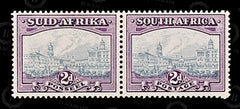 8879: South Africa SG58a 2x 2d Grey & Dull purple 1941 Mi83-84 Mint MVLH C£65, view 3