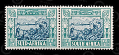 8881: South Africa SG76 2x ½d Green & blue 1938 Sc#B5 Mi119-120 Mint MLH C£18, view 3