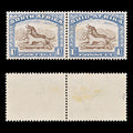 8882: South Africa SG62 2x 1s Brown & Blue 1939 Sc#62 Mi89-90 Mint MVLH C£55