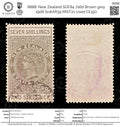 8888: New Zealand SGF84 7s6d Brown grey 1906 Sc#AR39 MiST21 Used C£350