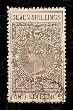 8888: New Zealand SGF84 7s6d Brown grey 1906 Sc#AR39 MiST21 Used C£350, view 3