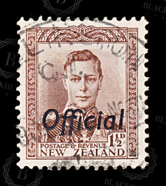8890: New Zealand SGO138 1½d Chocolate 1938 Sc#O74 MiD56 Used C£20, view 3