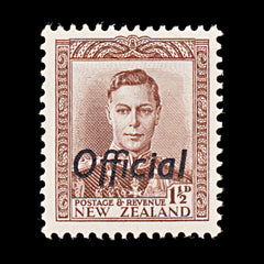 8891: New Zealand SGO138 1½d Chocolate 1938 Sc#O74 MiD56 Mint MLH C£80, view 3