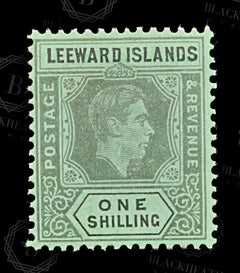 8893: Leeward Islands SG110 1s Black 1938 Sc#111a Mint MLH C£18, view 3
