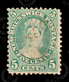 8895: New Brunswick SG14 5c Yellow green 1860 Sc#8 Mi6a Mint MH C£18, view 3