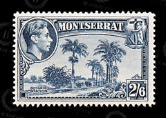 8896: Montserrat SG109a 2s6d Slate blue 1943 Sc#100 Mi101C Mint MLH C£27, view 3