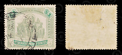 8900: Malaya SG48 $1 Green & Light green 1904 Sc#34 Mi35 Used C£65, view 2