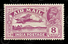 8905: India SG224 8A Purple 1929 Sc#C5 Mi122 Mint MH C£13, view 3