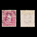 8906: New Zealand SG398 6d Carmine 1909 Sc#137a Mi128C Used C£15