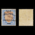 8908: India SGO103 1R Blue & Orange 1925 Sc#O71 MiD70 Used C£12