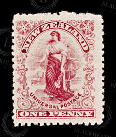 8910: New Zealand SG360 1d Bright rose carmine 1906 Mi100IIJ Mint MH C£85, view 3