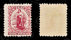 8911: New Zealand SG278 1d Carmine. P11 1901 Sc#100 Mi98xA Mint MLH C£110, view 2