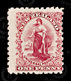 8911: New Zealand SG278 1d Carmine. P11 1901 Sc#100 Mi98xA Mint MLH C£110, view 3