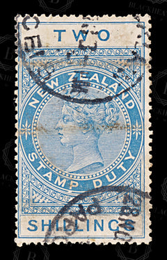 8912: New Zealand SGF90 2s Blue 1907 Sc#AR32 Used C£11, view 3