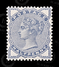 8916: GB SG187 ½d Slate blue 1884 Sc#98 Mi72 Mint MNH C£35, view 3