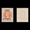 8918: GB SGO41 ½d Vermilion. Deformed "A" 1896 Sc#O54 MiD7 Mint MNH C£60