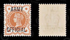 8918: GB SGO41 ½d Vermilion. Deformed "A" 1896 Sc#O54 MiD7 Mint MNH C£60, view 2