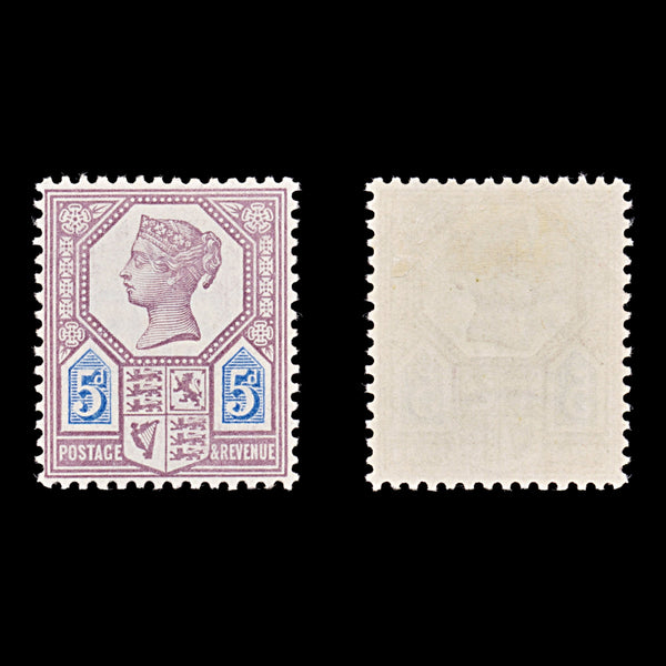 8919: GB SG207a 5d Blue & Dull purple 1888 Sc#118 Mi93IIa Mint MVLH C£60