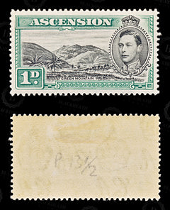 8924: Ascension Island SG39 1d Green & Black 1938 Sc#41 Mi40 Mint MH C£45, view 2